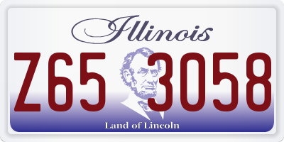 IL license plate Z653058