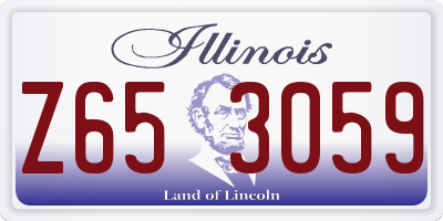 IL license plate Z653059
