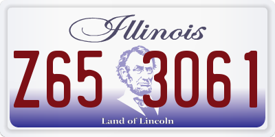 IL license plate Z653061
