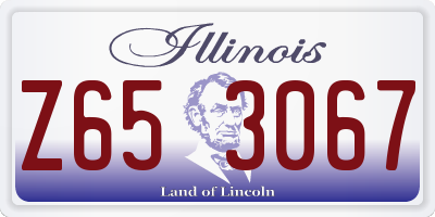 IL license plate Z653067