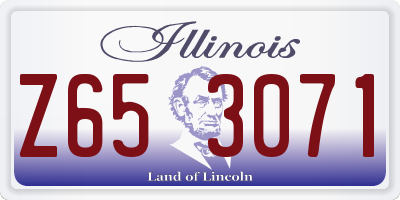 IL license plate Z653071