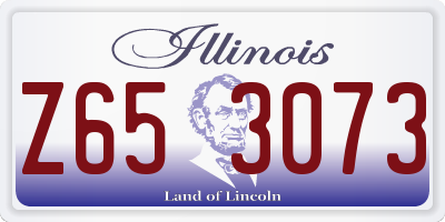 IL license plate Z653073