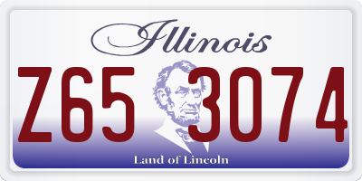IL license plate Z653074