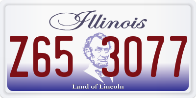 IL license plate Z653077