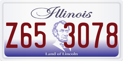 IL license plate Z653078