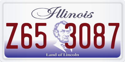 IL license plate Z653087