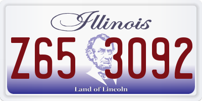 IL license plate Z653092