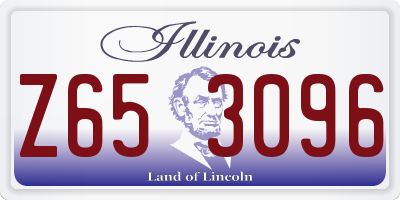 IL license plate Z653096