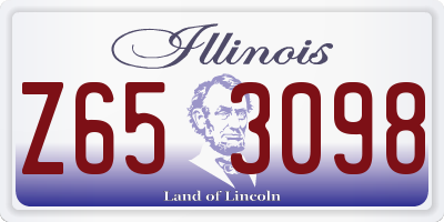 IL license plate Z653098