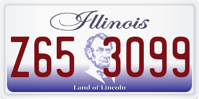 IL license plate Z653099