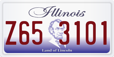 IL license plate Z653101
