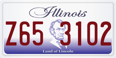IL license plate Z653102