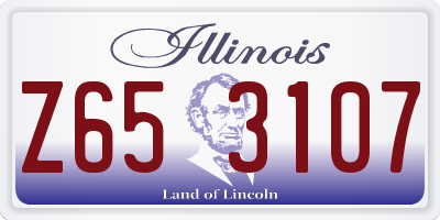 IL license plate Z653107