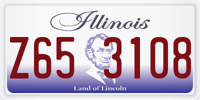 IL license plate Z653108
