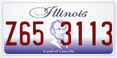 IL license plate Z653113