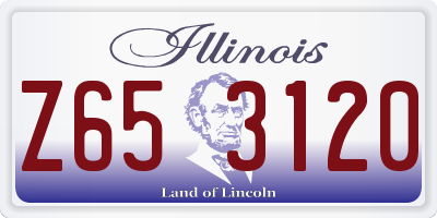 IL license plate Z653120