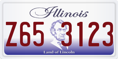IL license plate Z653123