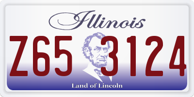 IL license plate Z653124