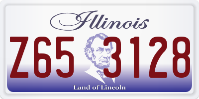 IL license plate Z653128