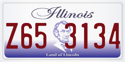 IL license plate Z653134