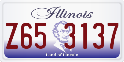 IL license plate Z653137
