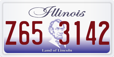 IL license plate Z653142