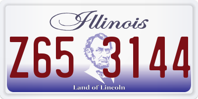 IL license plate Z653144