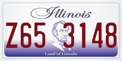 IL license plate Z653148