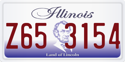 IL license plate Z653154