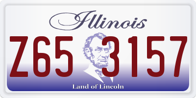 IL license plate Z653157