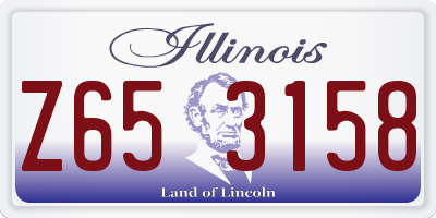 IL license plate Z653158
