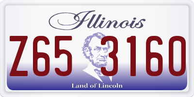 IL license plate Z653160