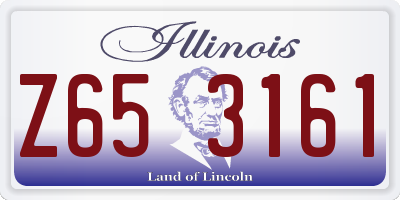IL license plate Z653161