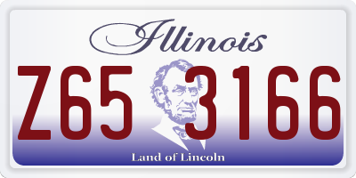 IL license plate Z653166