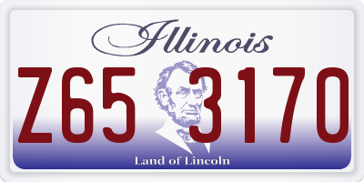 IL license plate Z653170