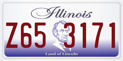 IL license plate Z653171