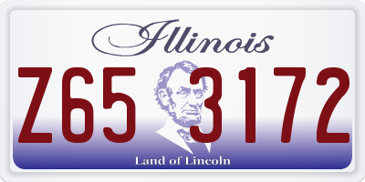 IL license plate Z653172