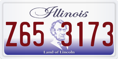 IL license plate Z653173