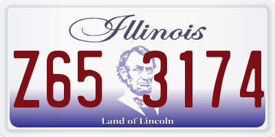 IL license plate Z653174