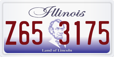 IL license plate Z653175