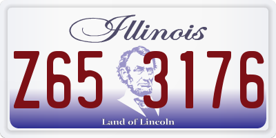 IL license plate Z653176