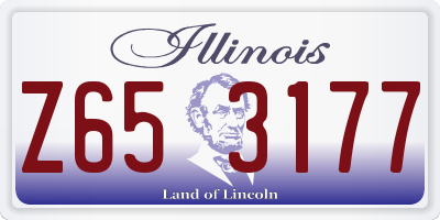 IL license plate Z653177