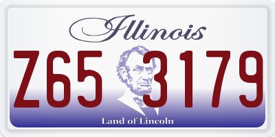 IL license plate Z653179