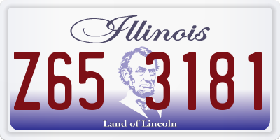 IL license plate Z653181