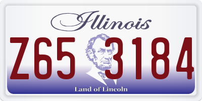 IL license plate Z653184