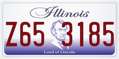 IL license plate Z653185
