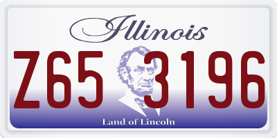 IL license plate Z653196