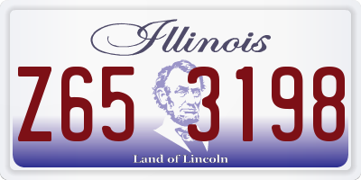 IL license plate Z653198