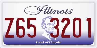 IL license plate Z653201
