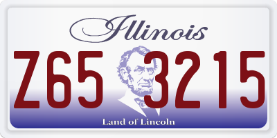 IL license plate Z653215